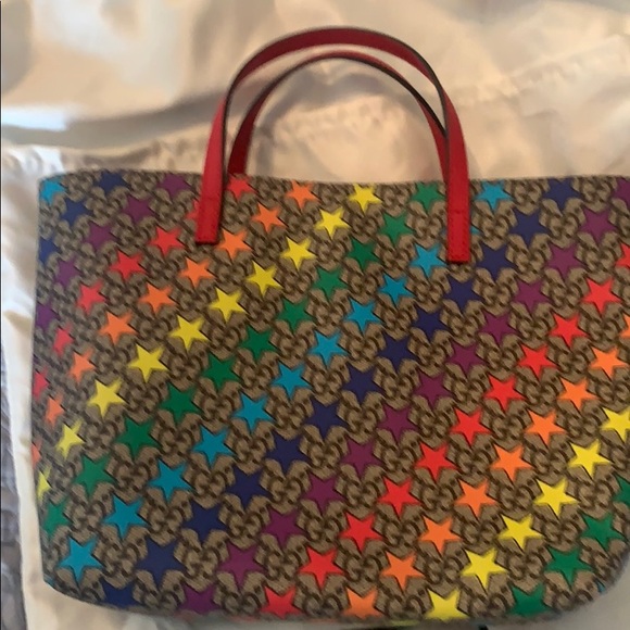 gucci star tote bolsa